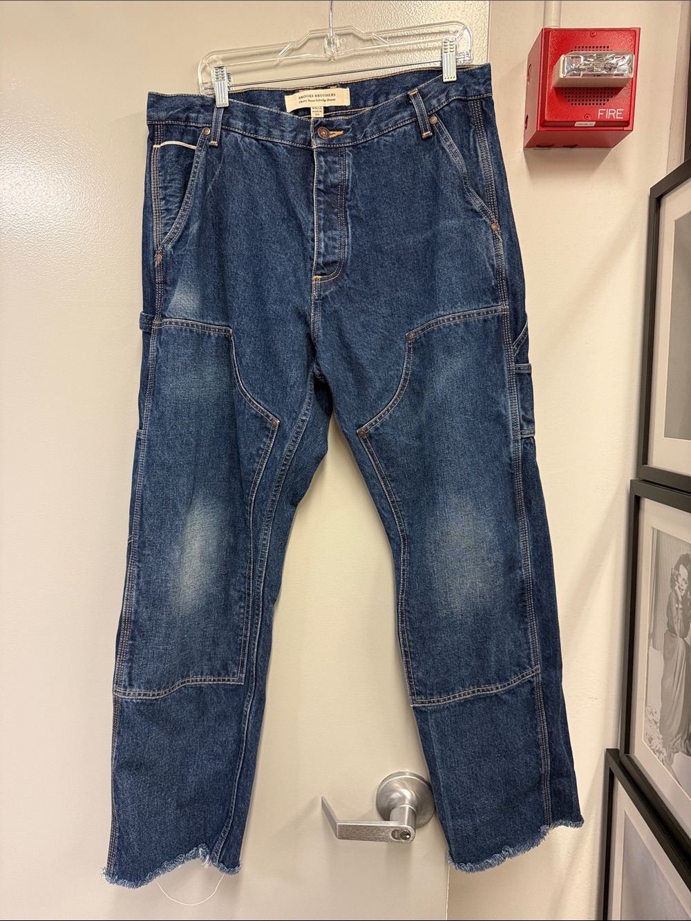Men's Blue Carpenter Denim Jeans - Casual Workwear